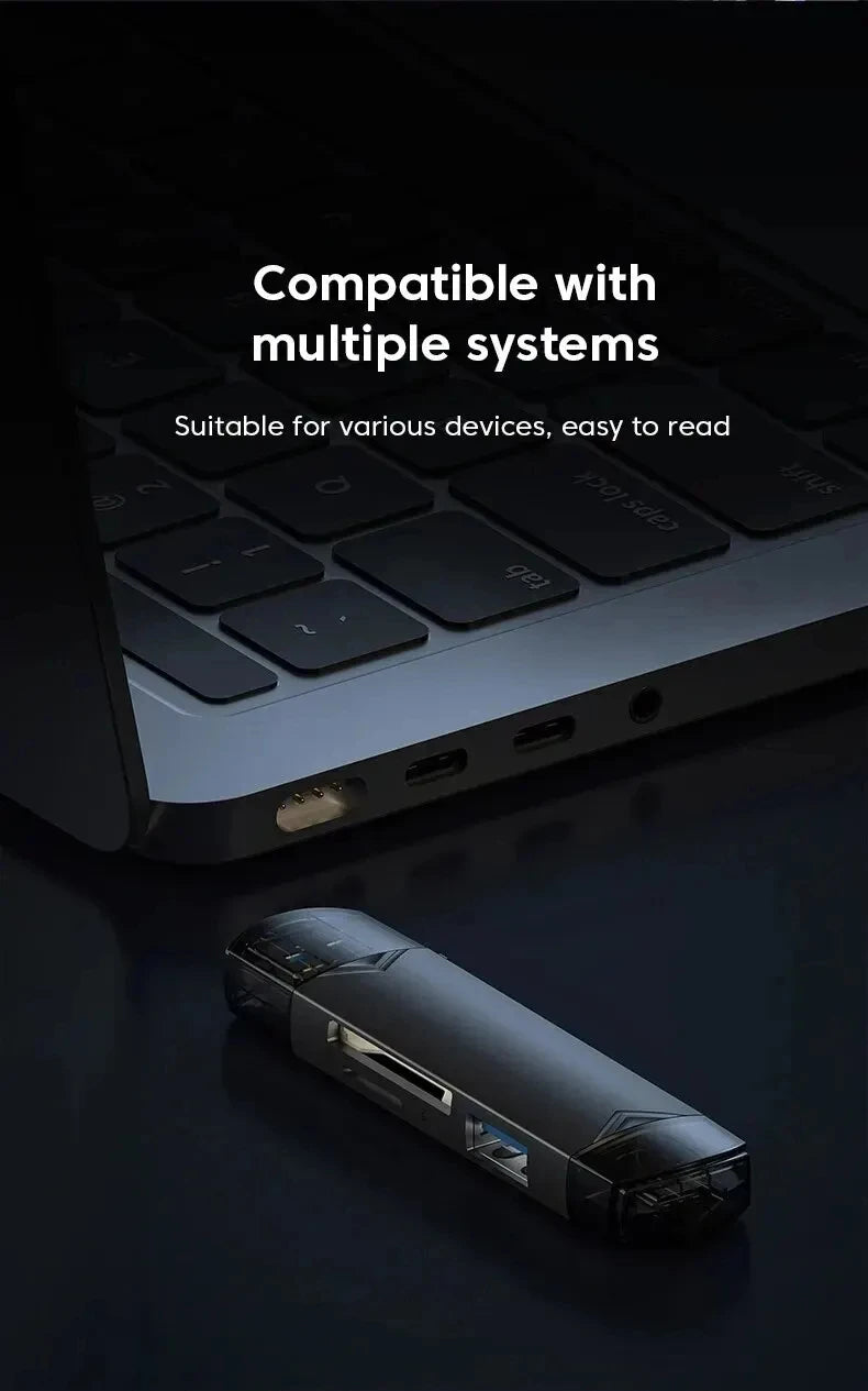 6 In 1 Multifunction Usb 3.0 Card Reader U Disk Type C/Micro Usb/Tf/Sd Flash Drive Memory Card Reading Adapter Phone Accessories