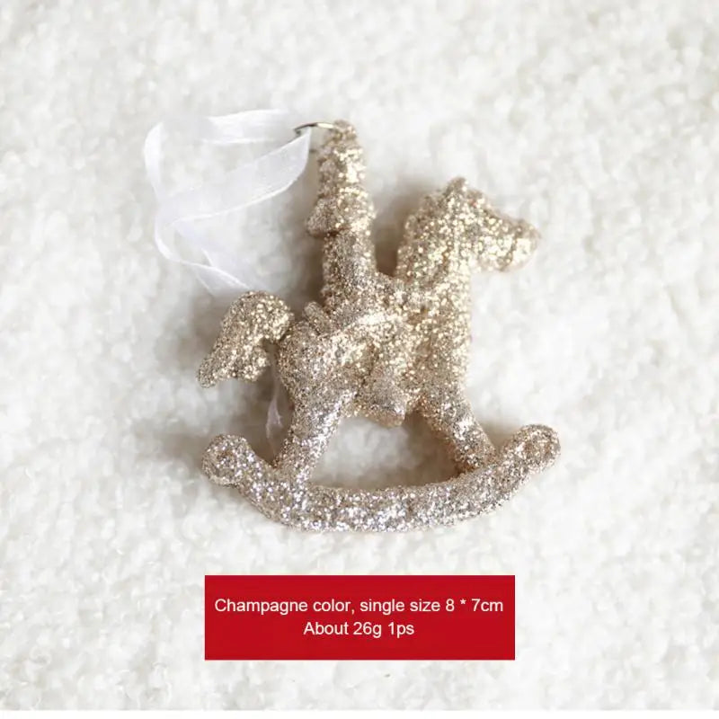 3Pcs Xmas Tree Pendants Snowflake Angel Deer Hanging Ornaments Christmas Decorations For Home Kids Toy New Year Party Decor