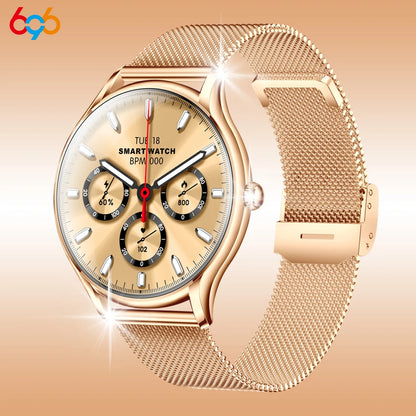 2025 New AMOLED Screen 7.9mm Ultra-thin Women Blue Tooth Call Smart Watch Heart Rate Health Lady Music Sport Fitness Smartwatch
