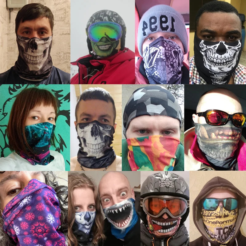 UV Protection Face Mask Neck Gaiter Windproof Scarf Sunscreen Breathable Bandana Balaclava for Sport Outdoor Running Motorcycle