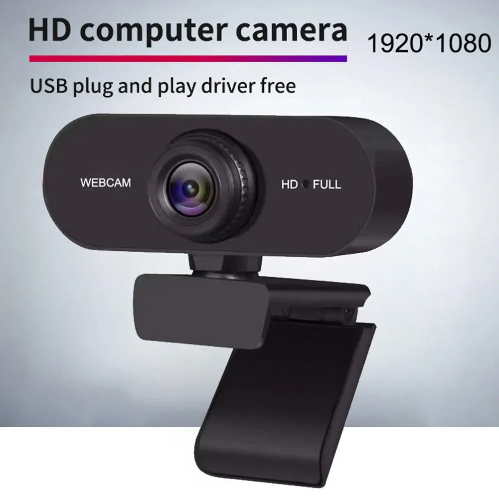 USB HD 1080P/2K Web Camera Plug and Play with Microphone Business Webcam Autofocus for PC/Laptop Conferencing and Video Calling