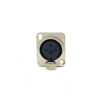 5pcs XLR Connector 3pin 4pin 5pin Male Female Panel Audio Microphone Jack Plug Connector Copper Contact Metal XLR Socket