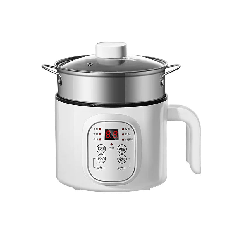 Multifunctional Electric Slow Cooker Portable Dormitory Student Office Staff Mini Electric Pot Stir Stew Non-Stick Rice Cooker