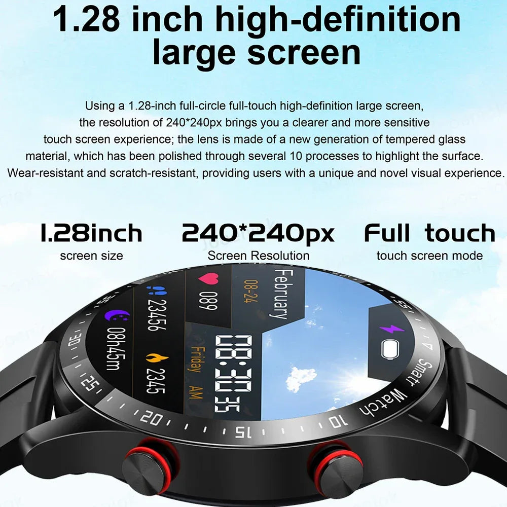 2026 New Voice Call Smart Watch Men GT Series HD AMOLED Screen Heart Rate Sports Watch ECG+PPG Health Smartwatch For Android IOS