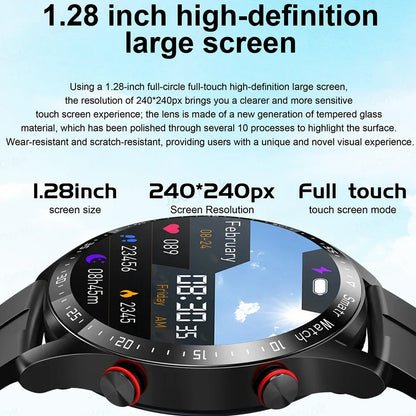 2026 New Voice Call Smart Watch Men GT Series HD AMOLED Screen Heart Rate Sports Watch ECG+PPG Health Smartwatch For Android IOS