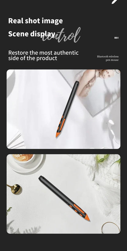 UTHAI 2-in-1 Wireless Writing Pen Mouse Type-C Bluetooth Dual Mode 2.4G+Bluetooth PPT Flip for Desktop Laptops Charging