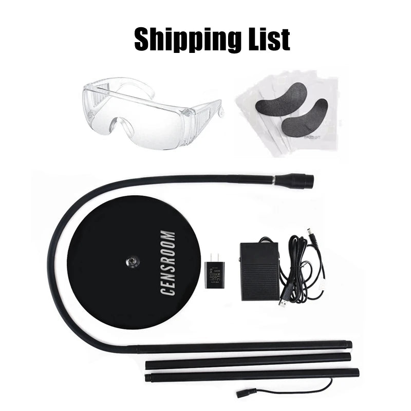 10W Lash UV Curing Lamp Floor with Foot Switch False Eyelash Extension Nail Dryer Grafting Glue Fast Curing Light