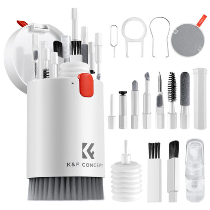 K&F Concept 20in1 iPhone AirPods Multifunction Cleaning Kits Brush Cleaning for Labtop Mobile Screen Keyboard Camera Lens