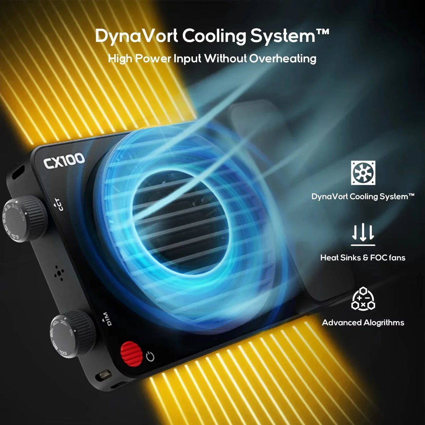 ZHIYUN CINEPEER CX100 100W Handheld Led COB Light Pocket Video Light Bi Color Photo Fill Light Photography Lighting