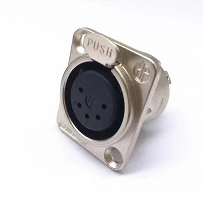 5pcs XLR Connector 3pin 4pin 5pin Male Female Panel Audio Microphone Jack Plug Connector Copper Contact Metal XLR Socket
