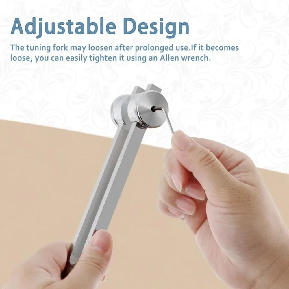 128 /512Hz Chakra Healing MassageTuning Fork Set,Aluminum Alloy Tuning Forks Used for Sound Therapy Yoga Meditation Accessory