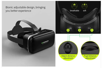 VR Shinecon 10.0 Helmet 3D Glasses Virtual Reality Casque For Smartphone Smart Phone Goggles Headset Viar Video Game Binoculars