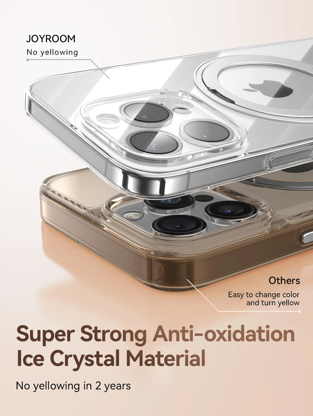 Joyroom Magnetic Stand Case For iPhone 16  Pro Max Case 360° Rotating Bracket Case For iPhone 16  Pro Magnetic Charging Case