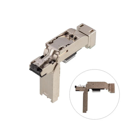 Straight RJ45 Data Fast connect Plug 4pin 8pin Industrial Metal Straight Ethernet RJ45 Connector CAT5E CAT6A Profinet RJ45 Plug