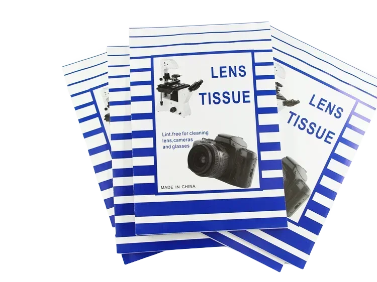 100 Sheets Soft Camera Lens Optics Tissue Cleaning Clean Paper Wipes Booklet