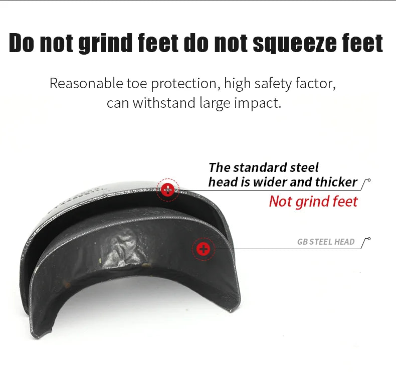 High-quality Safety Shoes Men Steel Wire Rotary Buckle Work Sneakers Indestructible Shoes Anti-smash Anti-puncture Work Shoes