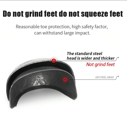 High-quality Safety Shoes Men Steel Wire Rotary Buckle Work Sneakers Indestructible Shoes Anti-smash Anti-puncture Work Shoes