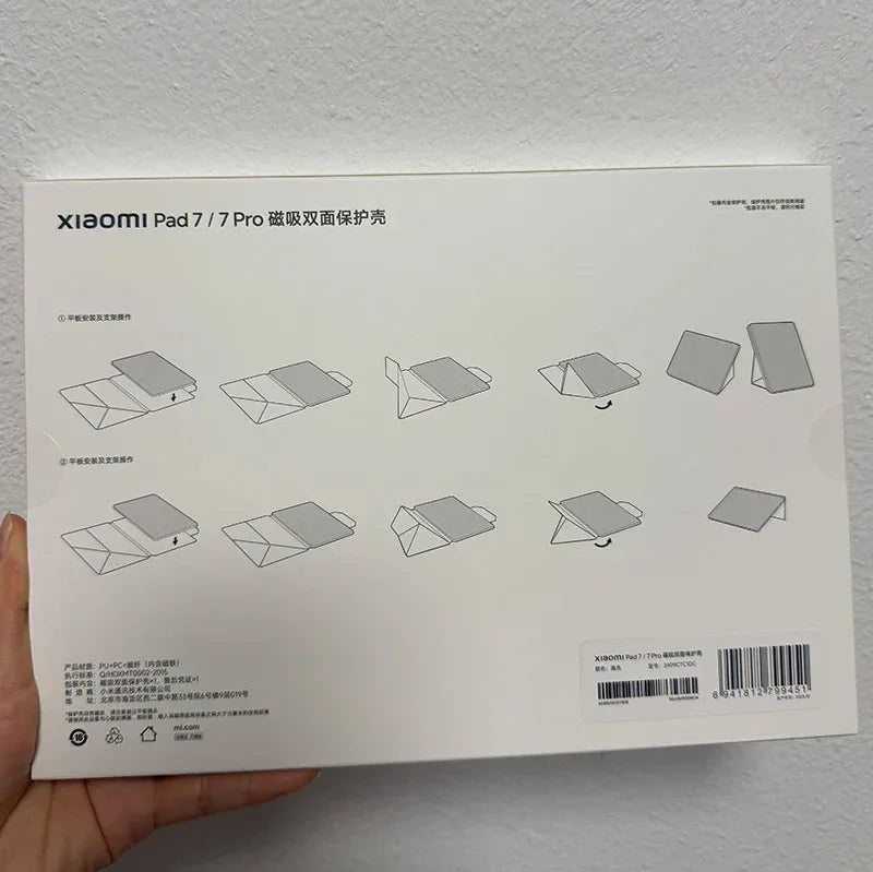 Original Xiaomi Pad 7 / Pad 7 Pro Magnetic Case 11.2" Double sided Protective Shell Smart Wake-up PU Material Bracket Black