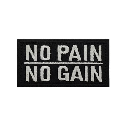 Sports Fitness Gym Patches No Pain No Gain ATHLETE team club Tactical Embroidered Patch brand Armband