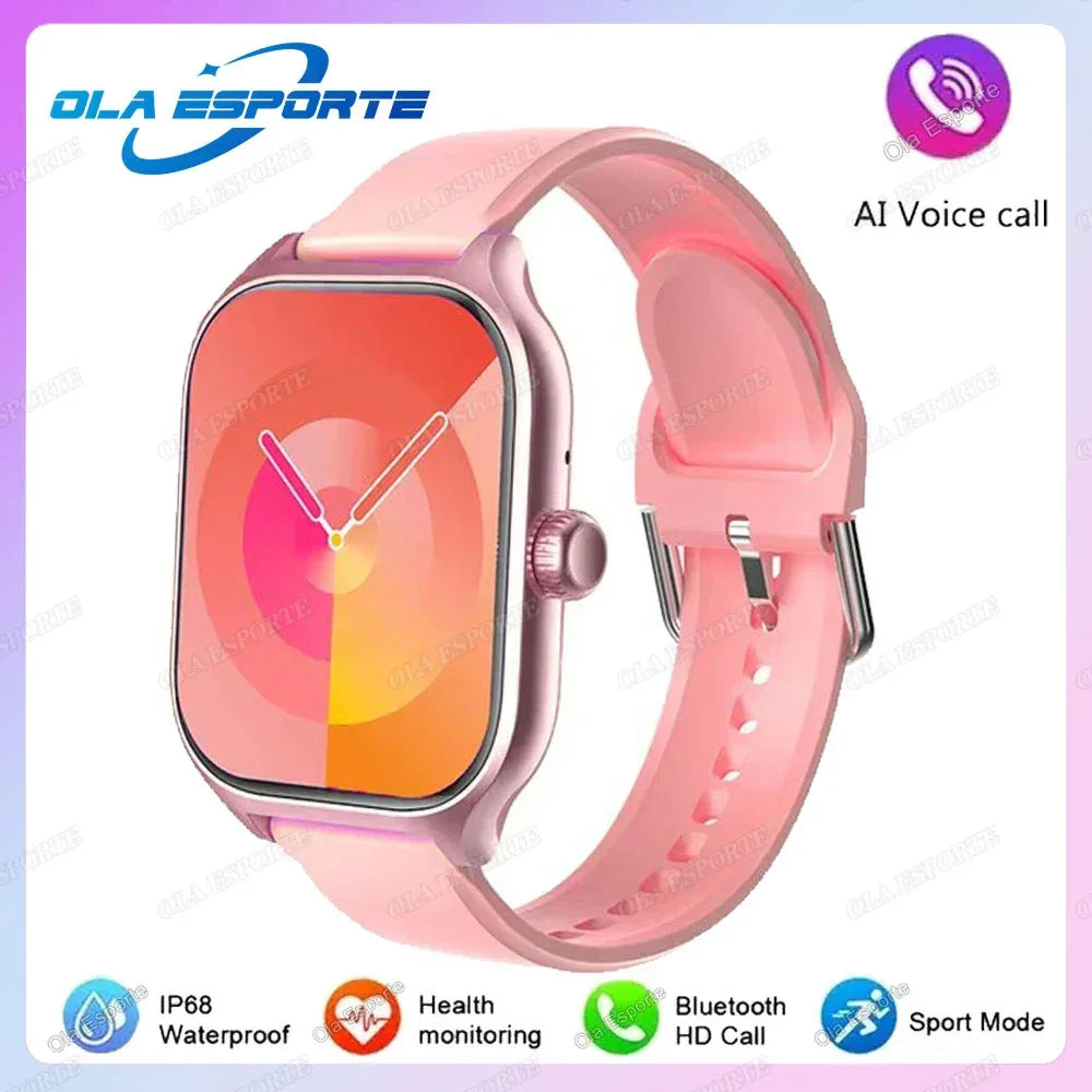 2.01'' Sports SmartWatch Fitness Clock Health Monitor Waterproof Smartwatch Wireless Call Watches For Men Women IOS Andriod 2025