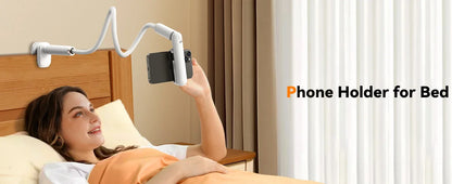 Oatsbasf Gooseneck Tablet Stand Holder Phone Stand Holder with Adjustable Flexible Long Arm for Bed Lazy Bracket 4.7-13" Device