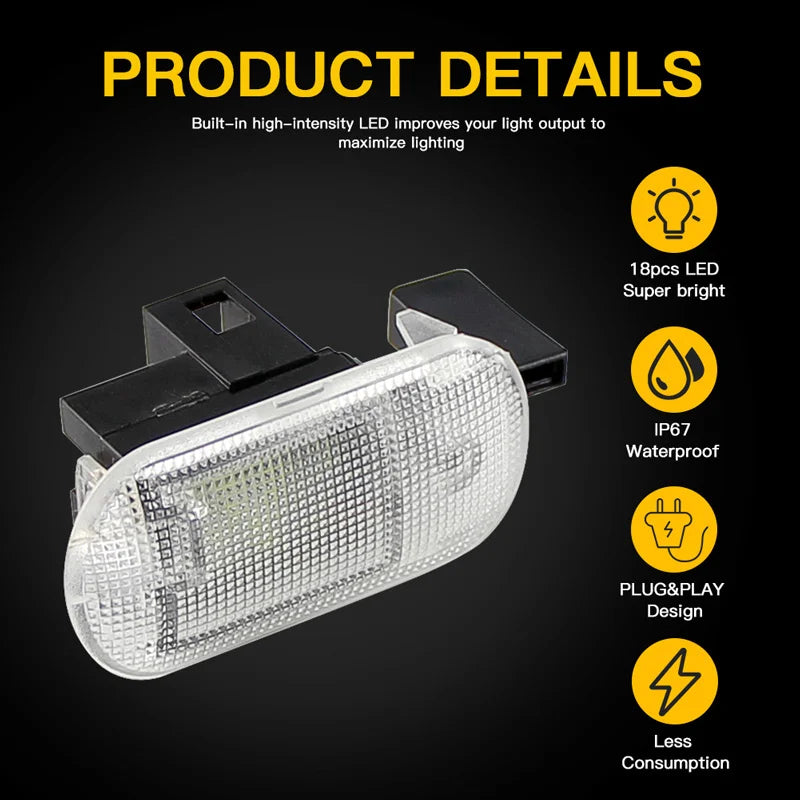 2Pcs Glove Box Storage Compartment Light Lamp for Volkswagen VW Golf Jetta MK4 Bora Touran Touareg Caddy 1J0 947 301 1J0947301