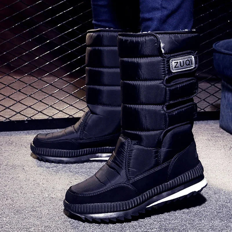 Winter Boots Thick Plush Waterproof Non-slip Boots Fashion Women Winter Shoes Warm Fur Botas mujer Women Snow Boots Platform