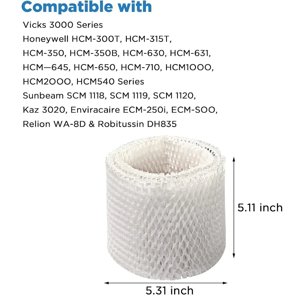 2PCS WF2 Humidifier Filter for Kaz Vicks V3100 V3500 V3500N V3600 V3800 V3850 V3900 VEV320 Honeywell HCM-300T