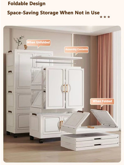 Locker Locker Locker Household Locker Clothes Installation Free Plastic Multi Layer Foldable Large Capacity Practical Cabinet