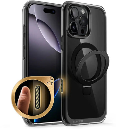 SUPCASE For iPhone 16 Pro Max Case with Camera Control Capture Button UB Mag Stand Series Slim Clear Magnetic Phone Case