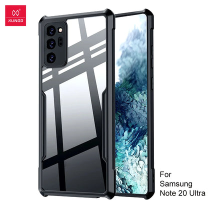 Xundd For Samsung Galaxy S24 S25 S26 Ultra Case For S25 S23 Plus S21 Ultra FE Airbag Shockproof Shell PC&TPU Back Clear Cover