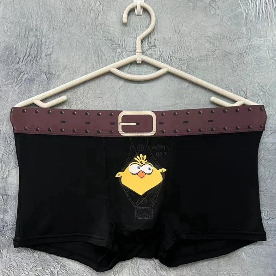New Fashion Designer Underwear Man Novelty Underpants Men Boxers Cartoon Funny Print Male Boxer Briefs Modal Men's Panties Men