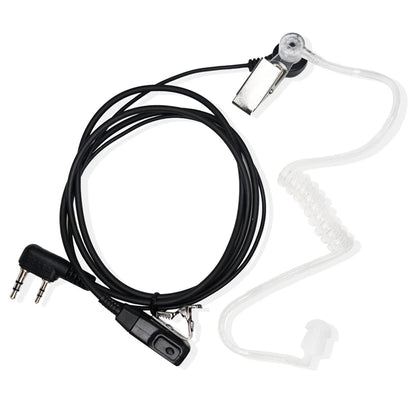 2 Pin PTT MIC Headset Covert Acoustic Tube In-ear Earpiece For Kenwood TYT Baofeng UV-5R BF-888S CB Two Way Radio Accessories