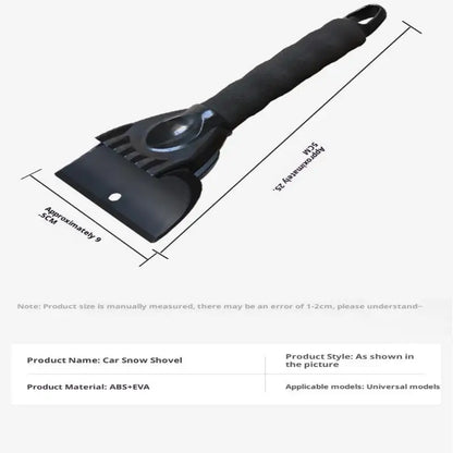 Versatile Ice Scraper for Cars, Windshield and Door Snow Removal, Frost Clearing Tool for Winter, Auto Cleaning Accessories