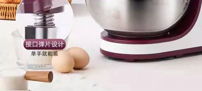 Desktop Egg Beater Electric Household Baking Chef Machine Cream Beater Small Mixing and Noodle Cover Commercial Stand Mixer