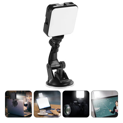 LED Camera Video Conference Light Suction Cup Portable Laptop Webcam Lamp Video Lighting Broadcasting Lighting