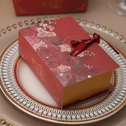 Creative Simple Book Shape Gift Box DIY Valentine's Day Wedding Party Birthday Banquet Baby Shower Candy Chocolate Package Decor