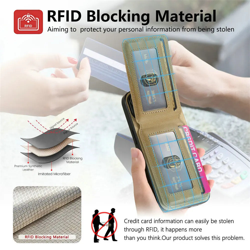 RFID Leather Luxury Case for Huawei Pura 70 Pro Plus 5G Card Cover Flip Back Shell Huawei Pura 70 Ultra Pura70 Pro+ Phone Cover