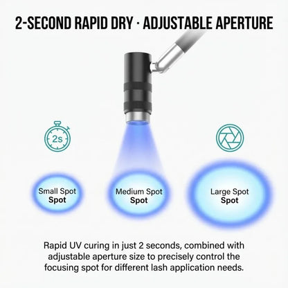 UV Lamp Lash with Foot Switch 405nm Adjustable Focus Touch Control Nail Polish False Eyelashes Glue Curing Floor Lamp