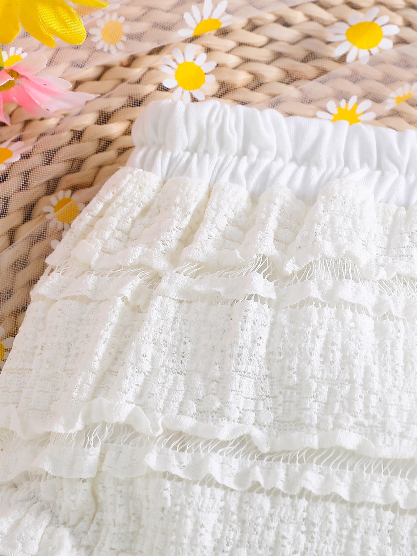 Baby Toddler Spring Summer Lace Butt Cheek Pants Cloud Soft Cute Fitted Diaper Covers All-Season Versatile Infant Clothing