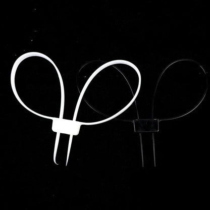 1Pc Plastic Police Handcuffs Double Flex Cuff Handcuffs Zip Tie Nylon Cable Ties