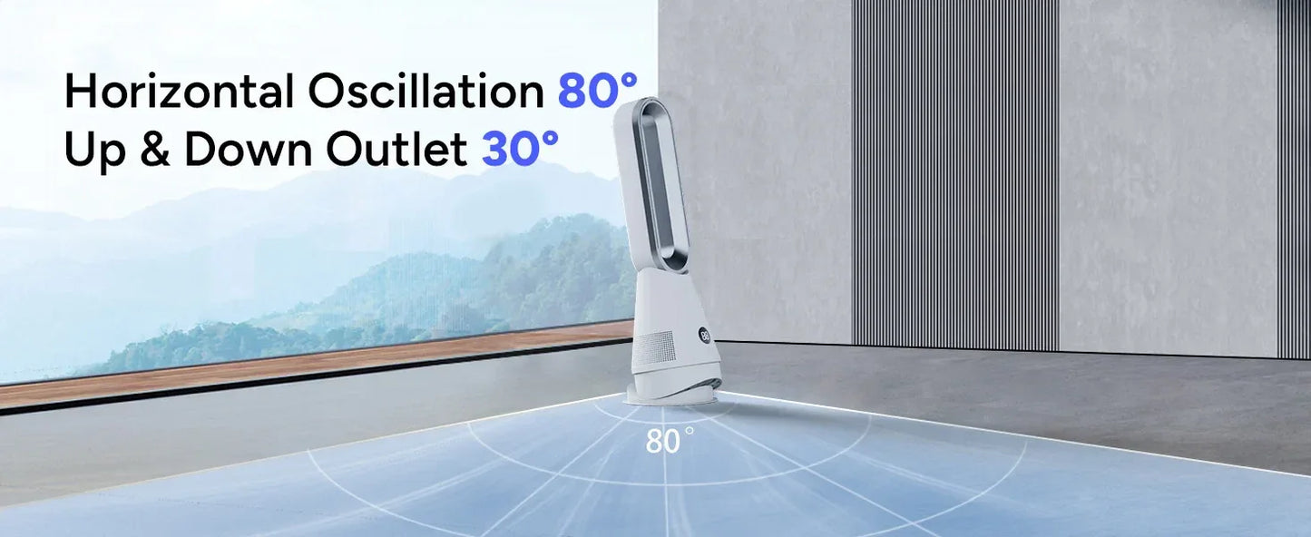 Wholesale Smart Fan and Warming Dual Purpose  Office Home House Room Portable Electric Bladeless Fan Heater
