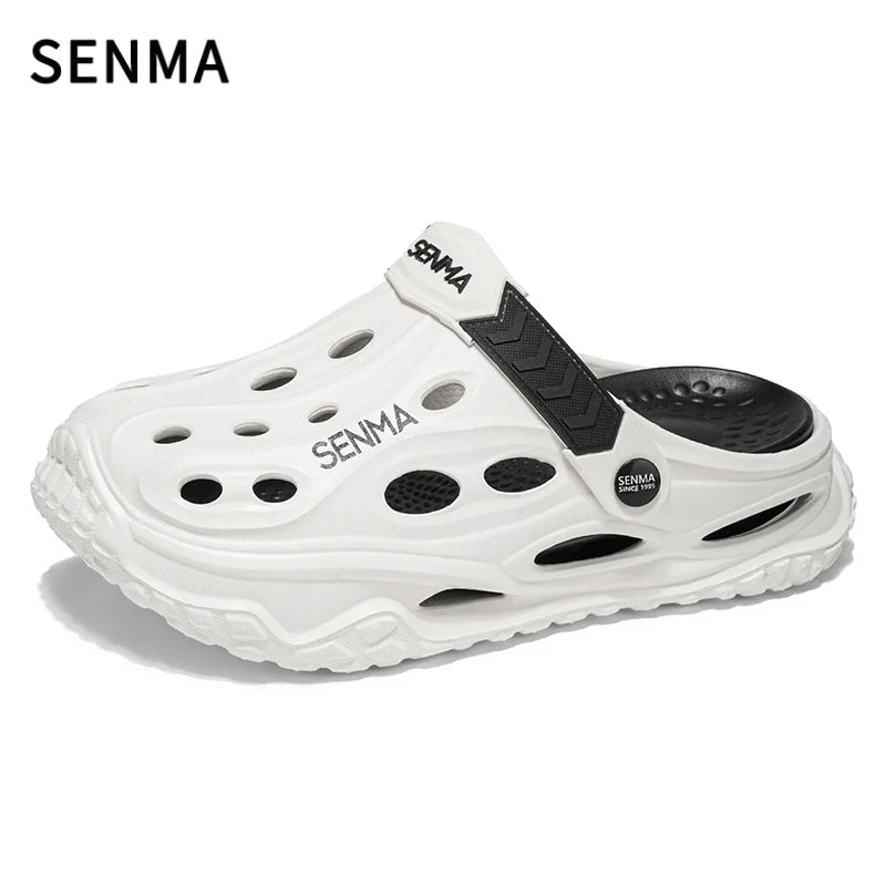 SENMA Summer Men's Thick Bottom Sandals Casual Non-Slip Beach Shoes Comfortable High Elastic EVA Material Men Shoes for Driving