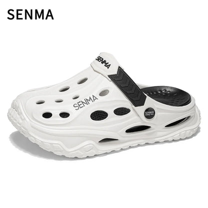 SENMA Summer Men's Thick Bottom Sandals Casual Non-Slip Beach Shoes Comfortable High Elastic EVA Material Men Shoes for Driving