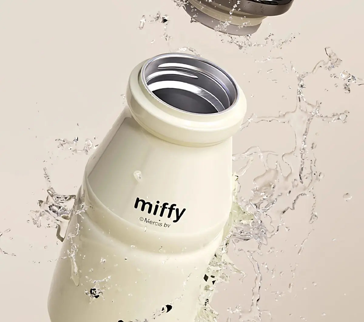 Kawaii Miffy Water Cup Cute Cartoon Cup Girls' New Design Milk Bottle Compact and Portable Water Bottle Mini Thermal Cup