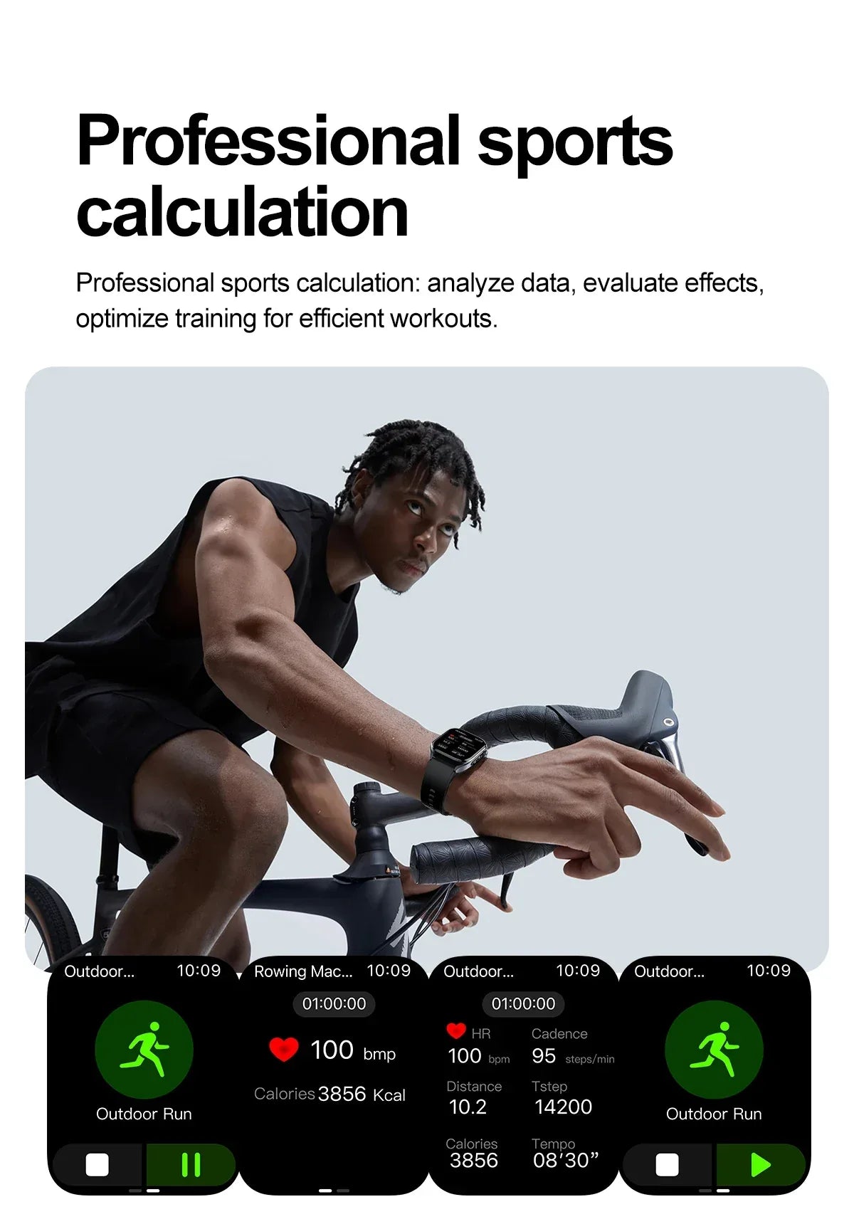 New Uric Acid Blood Lipids AI-GPT ECG Smartwatch Micro Physical Examination Body Analysis Men BT Call LED Flashlight Smartwatch