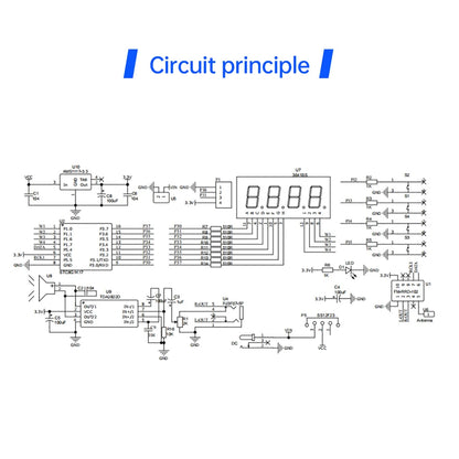 DIY FM Radio Electronic Kit  87-108MHz Adjustable Frequency Digital Display Soldering Project Practice Solder RDA5807S