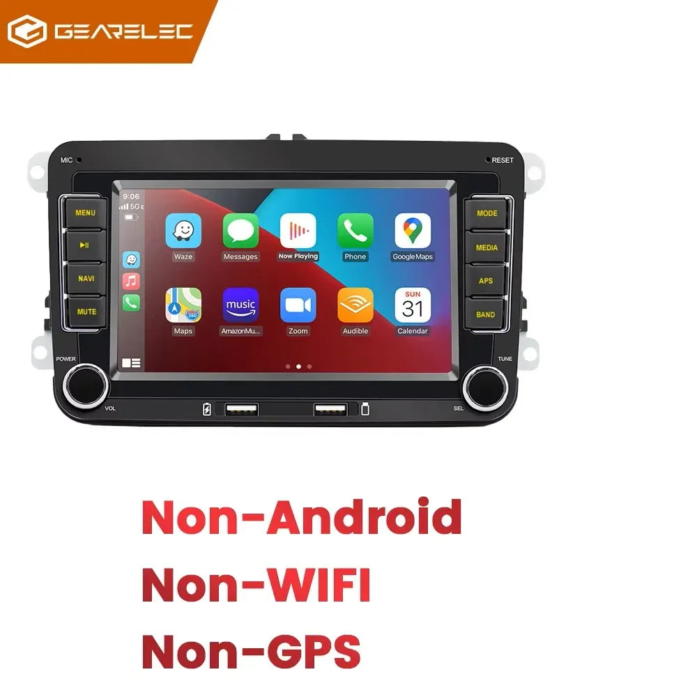 2 Din Android Car Radio Multimedia Player GPS WiFi Carplay For VW Volkswagen Skoda Octavia golf 5 6 touran passat B6 polo Jetta