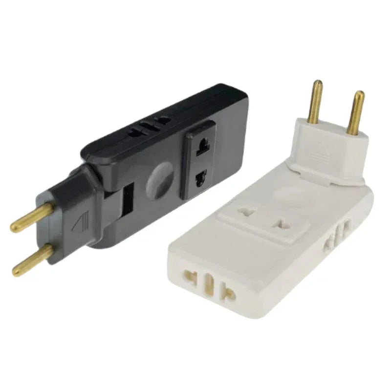 EU Plug Outlet Swivel Electrical Socket Wall Adapter 180° Rotatable 4 In 1 Plugs Electrical Plug Adaptors for Home Office Travel