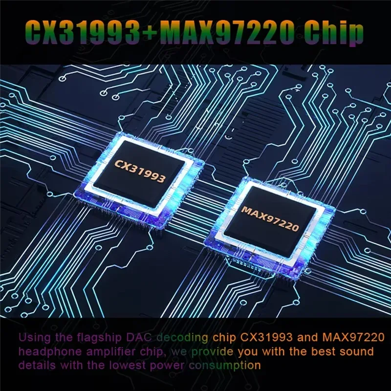 ABVO-BA23 USB Type C To 3.5 Mm Jack Adapter Headphone Amp DAC USB C Audio AUX Converter Decoder CX31993 PCM 32Bit 384Khz